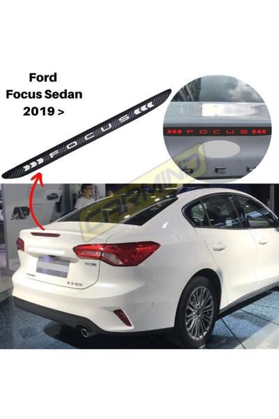 Carmind Ford Focus Sedan Karbon Arka Fren Stop Lambası Sticker 2019-