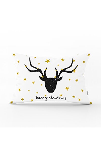 Realhomes Husă de pernă dreptunghiulară din seria Crăciun Fericit special cu ...
