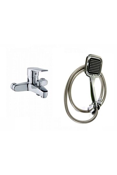 Sardıcı Lüks Düz Kol Banyo Bataryası Ve Kare Duş Seti 150 cm