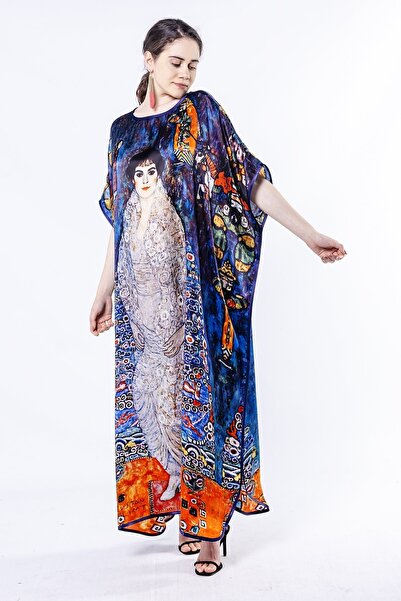 Nomads Felt İpek Uzun Elbise | Gustav Klimt Barones Elisabeth | Nomads Felt
