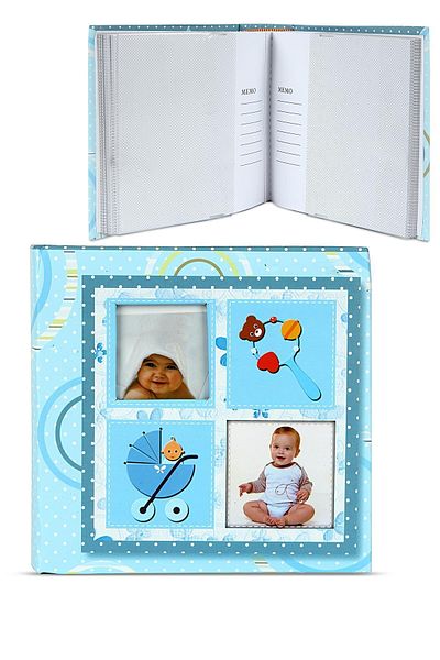 Birlik Fotoğrafçılık Blue Baby Album - 4x6inc (10X15CM), 100 Pieces, 571203