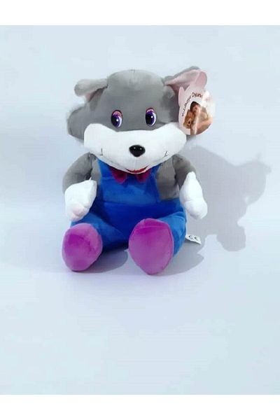 KIZILKAYA Plush Df-S0155 Fox with Bow Tie 25cm Blue