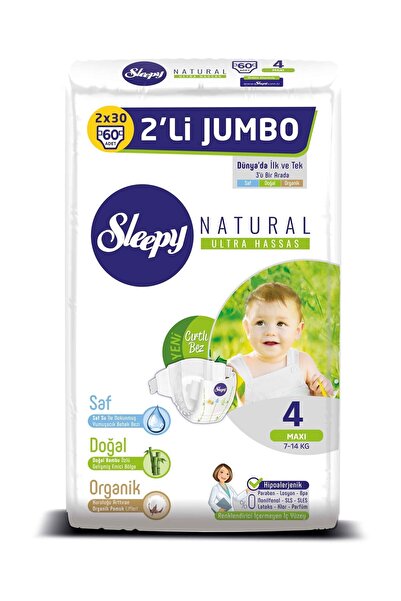 Sleepy Jumbo 2'li 4 No Maxi 60'lı (7-14kg)