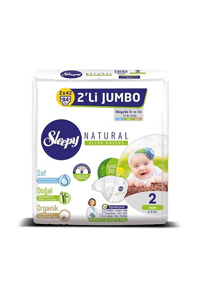 Sleepy Natural Baby Diaper Mini 2 No 84 Pcs