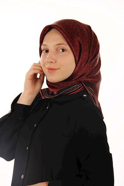 Armine Γυναικείο μεταξωτό κασκόλ Red Twill 8418d - 06