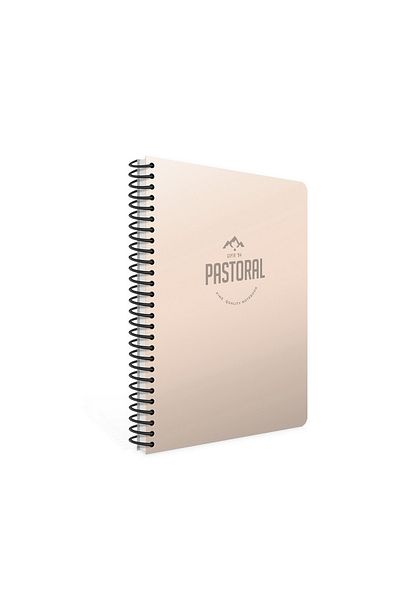 Gıpta Pastoral A4 96 Sheets Checkered Pp Cover Spiral Notebook Skin Color
