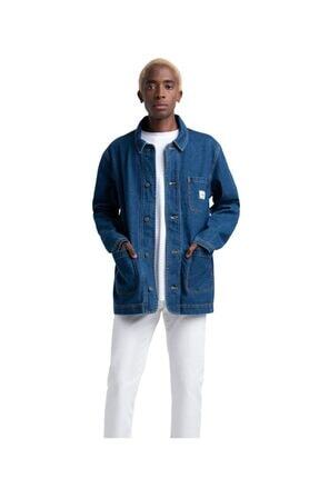Shop Jacket Mid Wash Denim Ceket 
