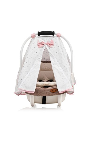 Moje غطاء عربة الأطفال - وردي مع نجوم صغيرة