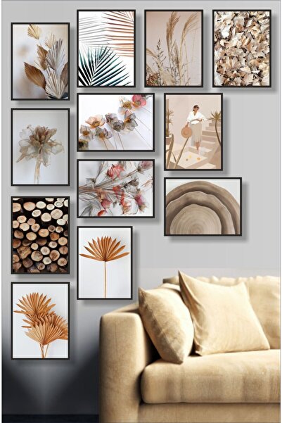 Dekorasna 12 Parça Çerçeve Görünümlü Mdf Tablo Rmd34