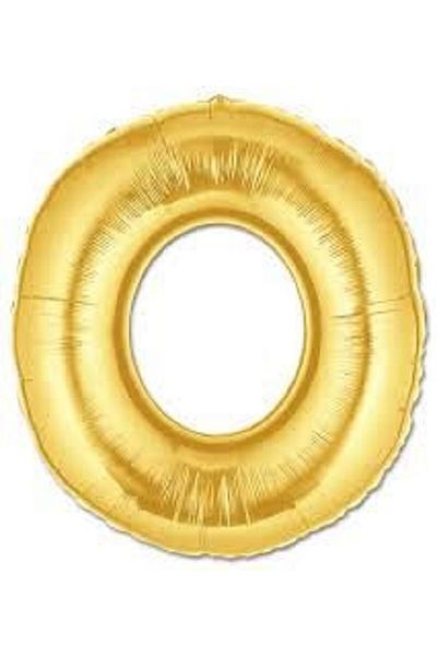 Deniz Party Store Gold Foil Balloon Letter O 40 " inches 100 cm
