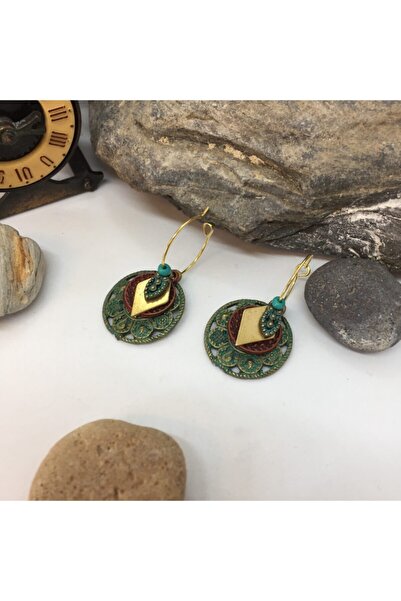 Porsuk Alternatif El Yapımı Etnik Otantik Bohem Küpe