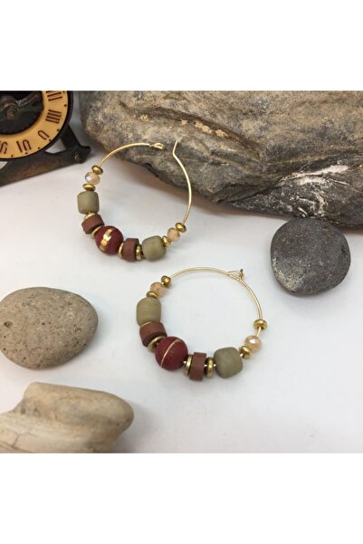 Porsuk Alternatif أقراط بوهيمية أصلية مصنوعة يدويًا