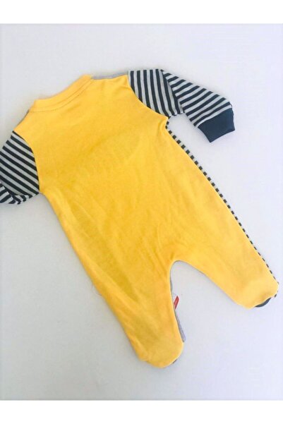 Carmin Baby Baby Yellow Gray Long Sleeve Bodysuit