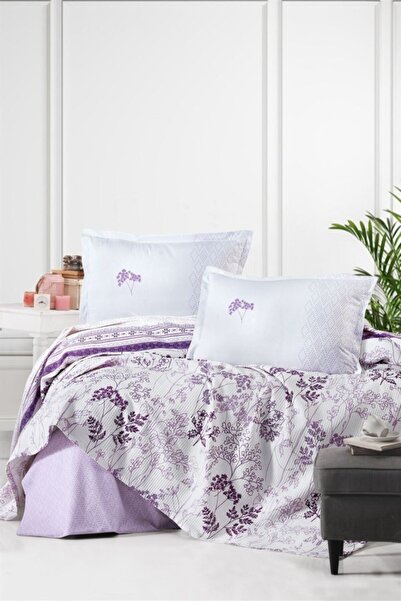 Clasy Σετ Πικέ Διπλό Purple Lavenda V1