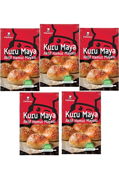Pakmaya Aktif Kuru Hamur Mayası 100 Gr 5 Paket