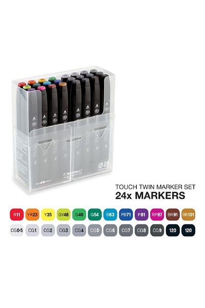 Shinhan Art Touch Twin 24 Markers Set - 1102400