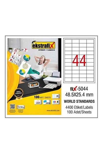 ekstrafix Laserska etiketa 48,5 x 25,4 mm 100 listova laserske etikete