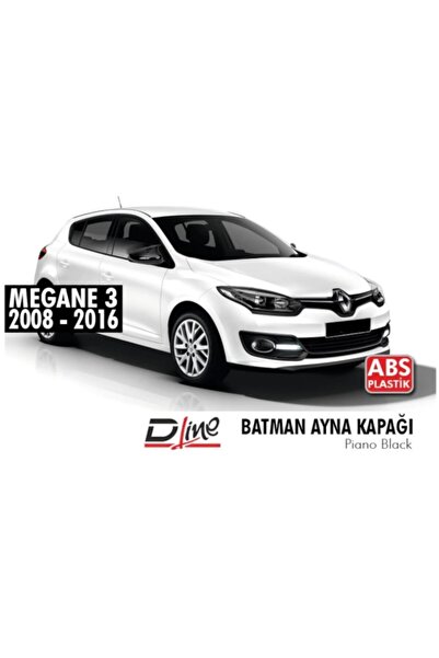 autovision Megane 3 Batman Yarasa Ayna Kapağı 2009 - 2016 Piano Black