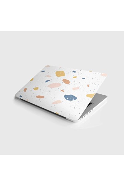 Jasmin2020 Laptop Notebook Venedik Mermer Doku Beyaz Kaplama Etiketi Sticker