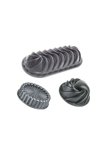 ThermoAD 3-Piece Cake Mold Set Gray