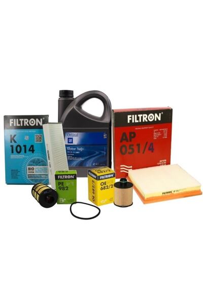 Genel Markalar Opel Astra H Filtron 1.3 Dizel Motor Bakım Seti Yağ Filtresi T...