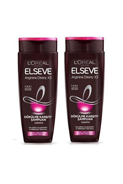 ELSEVE L'oreal Paris Arginine Direnç X3 Dökülme Karşıtı Şampuan 400ml 2'li
