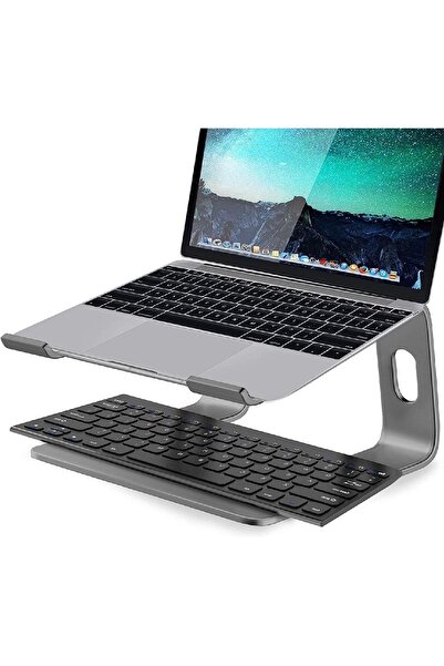 iDock Alüminyum Ergonomik Macbook Bilgisayar Standı Gri