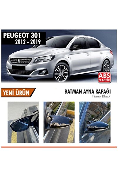 autovision Peugeot 301 Batman Yarasa Ayna Kapağı Piano Black