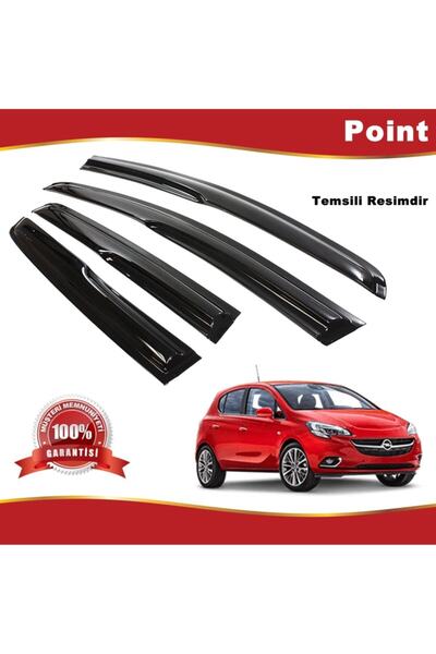 Point Opel Corsa E Mügen Cam Rüzgarlığı 2015-2020 Arası 4 Lü Takım