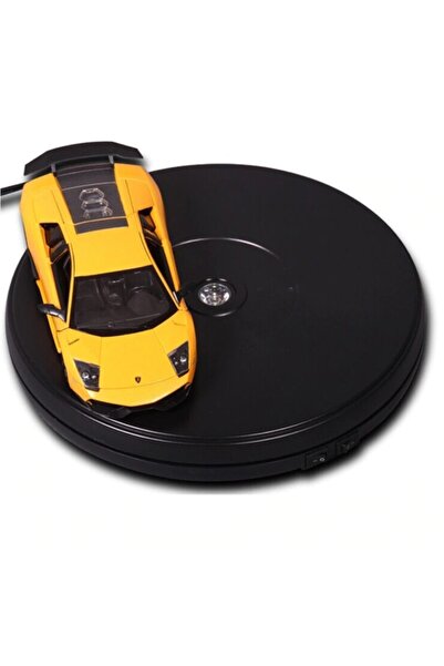 valkyrie Ürün Çekimi Için 360 Derece Elektrikli Döner Tabla Turntable Siyah