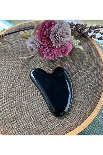 AYZE DOĞALTAŞ Siyah Obsidyen Gua Sha