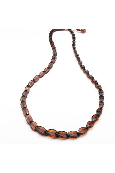 GAGO Doğal Taş Damla Kehribar Kolye