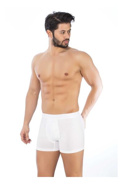 İki Yıldız Boxer model alb pentru bărbați