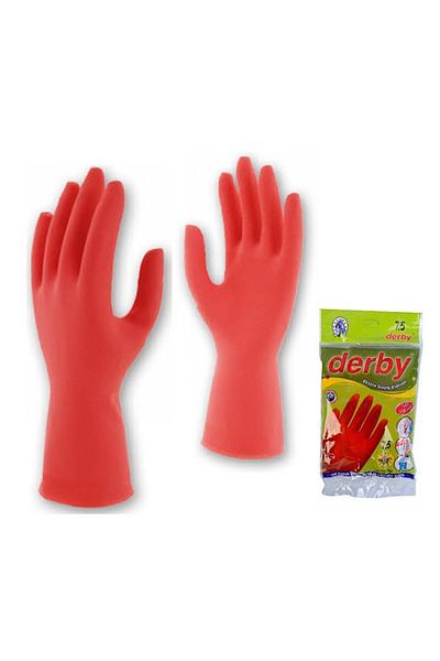Derby 3 Pieces Latex Dish Gloves 7.5