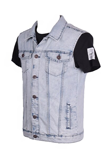 viking's line Erkek Yelek Spor Giyim Buz Mavi