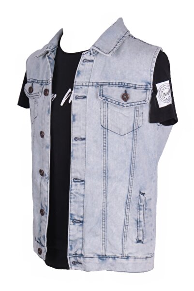 viking's line Erkek Yelek Spor Giyim Buz Mavi