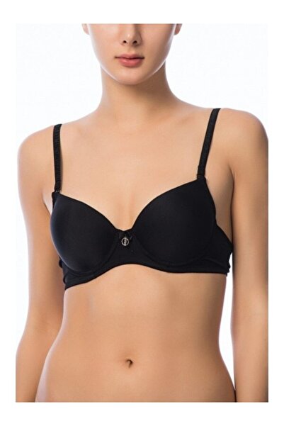 NBB Kadın Siyah Kaplı Destekli Sütyen 3529