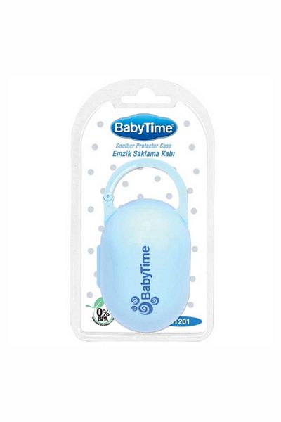 Babytime Baby Time Pacifier Storage Container Blue