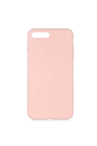 Nezih Case Apple Iphone 8 Plus Soft Silikon Kılıf (kadife Iç Yüzey) Pudra Pembe