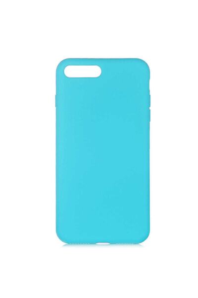 Nezih Case Apple Iphone 8 Plus Soft Silikon Kılıf (kadife Iç Yüzey) Turkuaz
