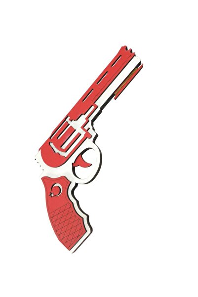 Ahtek 2-Piece Wooden Toy Set Axe + Rubber Shooting Pistol