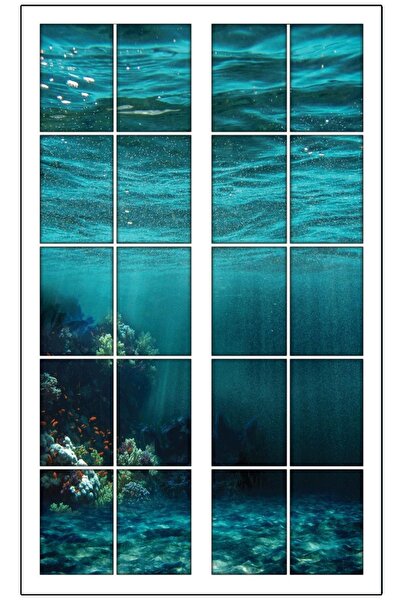 renkselart Window, Aquarium, Seabed Wall Sticker-53