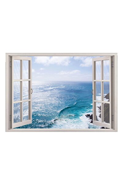 renkselart ملصق حائط للنافذة والمناظر البحرية-107