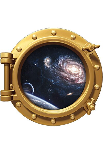 renkselart ملصق حائط لسفينة الفضاء جالاكسي كوكب الفضاء