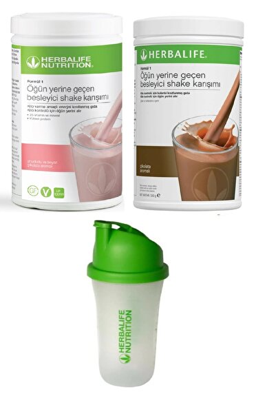 Herbalife Ahududu Beyaz Çikolata Shake  Çikolata Shake ve 1 Shaker