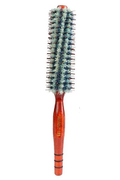 LAND OF MYTH Natural Bristle Fireproof Nylon Tooth Afro Pick Wooden Blow Dryer Brush