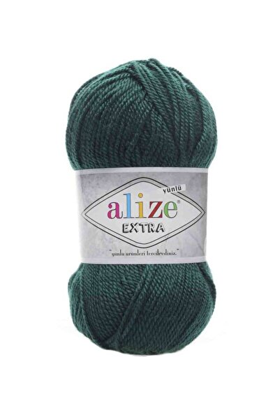 Alize Extra Patiklik Yeleklik 100 Gr Örgü Ipi Renk Kodu-çam Yeşili-598-%100 Akrilik El Örgü Ipi