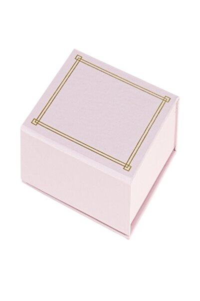 Mıknatıslı Mukavva Taslamalı Kutu Pembe Gold (2 Adet )