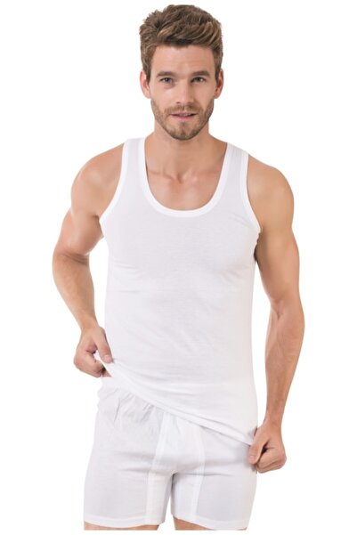 Öztaş Underwear Erkek Beyaz Kutulu Süprem Atlet Arjantin Takım Set 1098-g