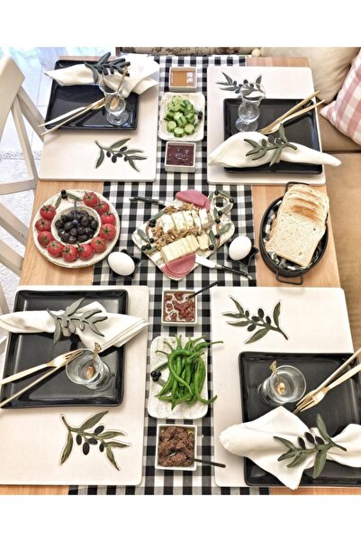 Sister Home Design Zeytin Dalı Ahşap Supla - Amerikan Servis - Tabak Altı